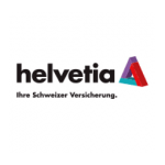 Logo der helvetia Versicherung mit dem Claim „Ihre Schweizer Versicherung.” auf weißem Grund