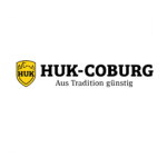 Logo der HUK-COBURG auf weißem Grund