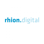 Logo von rhion.digital auf weißem Grund