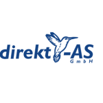 Logo der direkt-AS GmbH auf weißem Grund