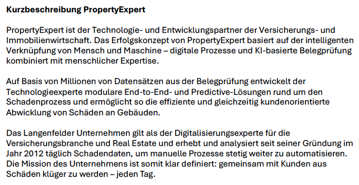 Kurzbeschreibung zu PropertyExpert
